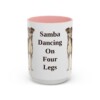 15oz Funny Brazilian Terrier Mug, Pink, front view