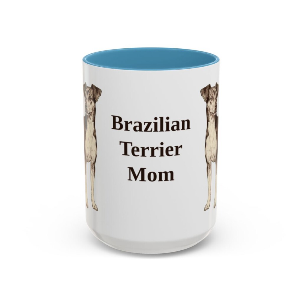 15oz brazilian terrier mug, Light Blue