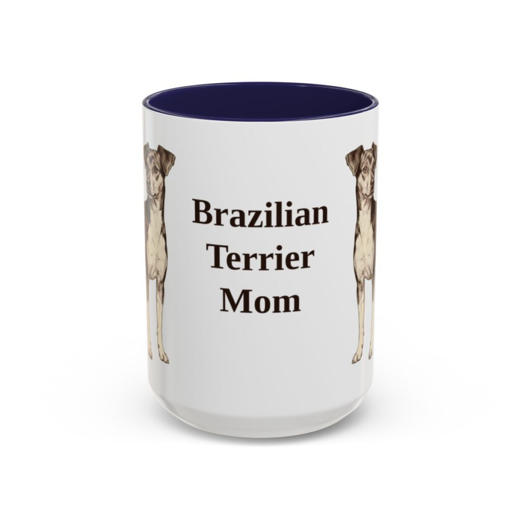 15oz brazilian terrier mug, Navy