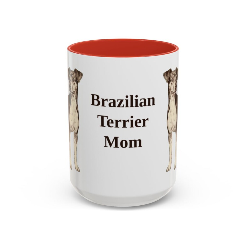 15oz brazilian terrier mug, Red