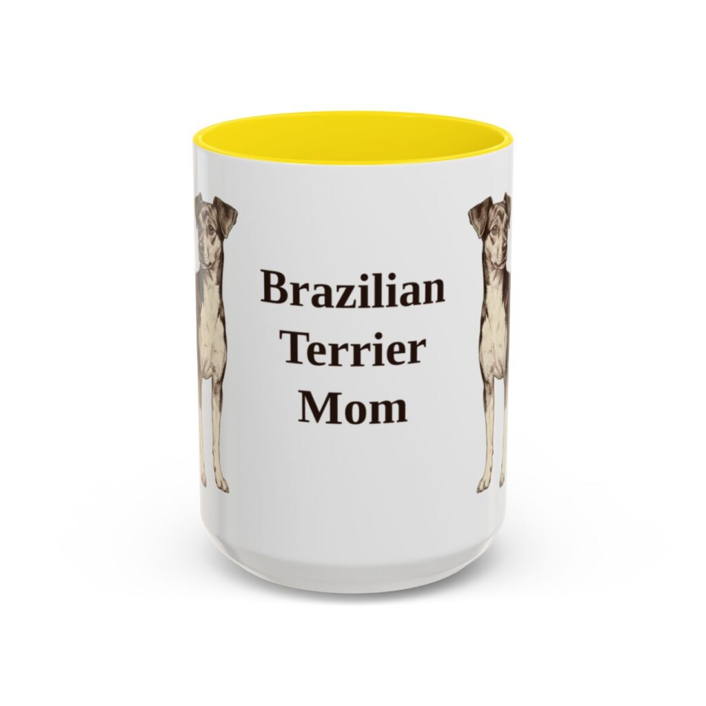 15oz brazilian terrier mug, Yellow