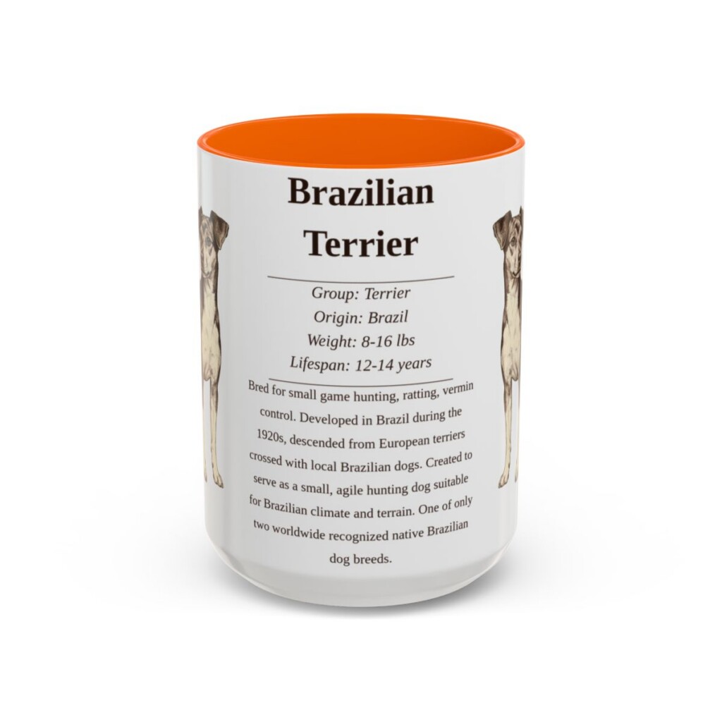 15oz brazilian terrier mug, Orange