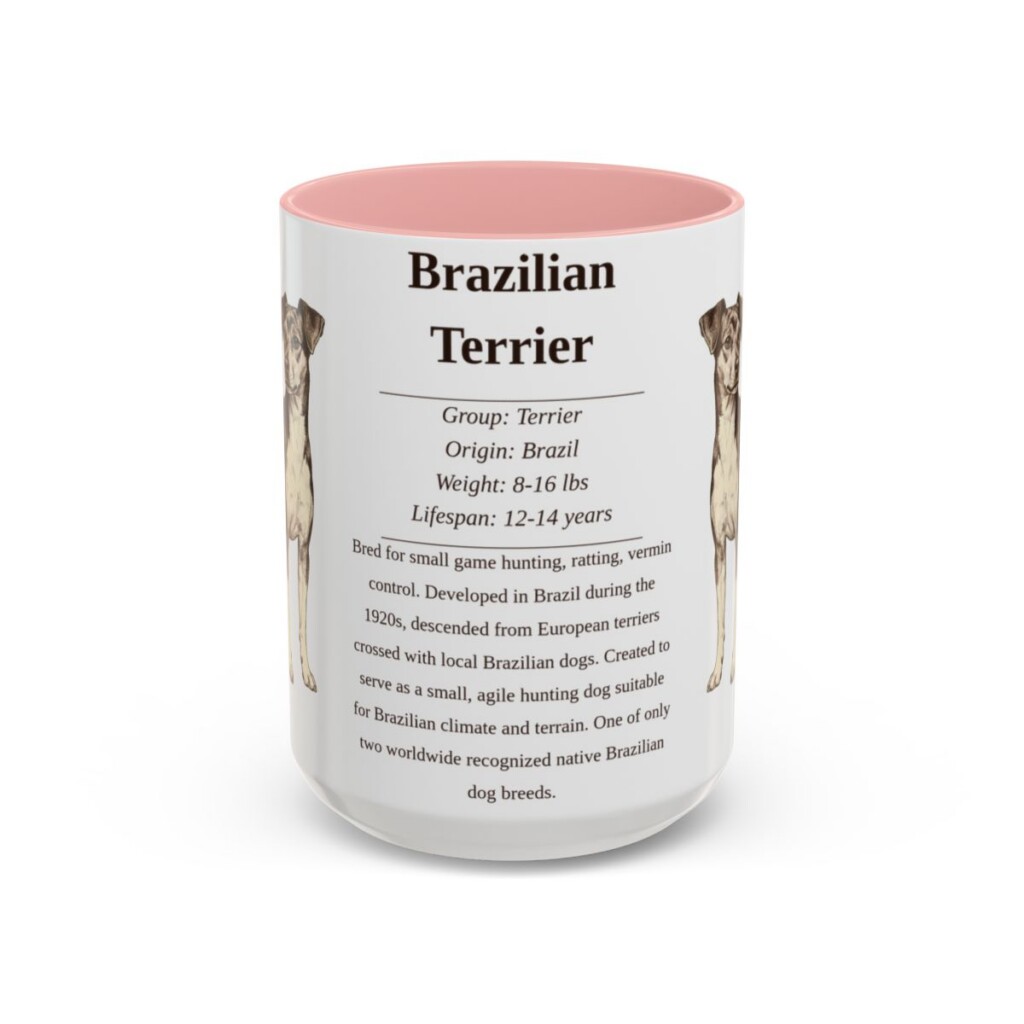 15oz brazilian terrier mug, Pink