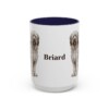 15oz Briard Mug, Navy, front view
