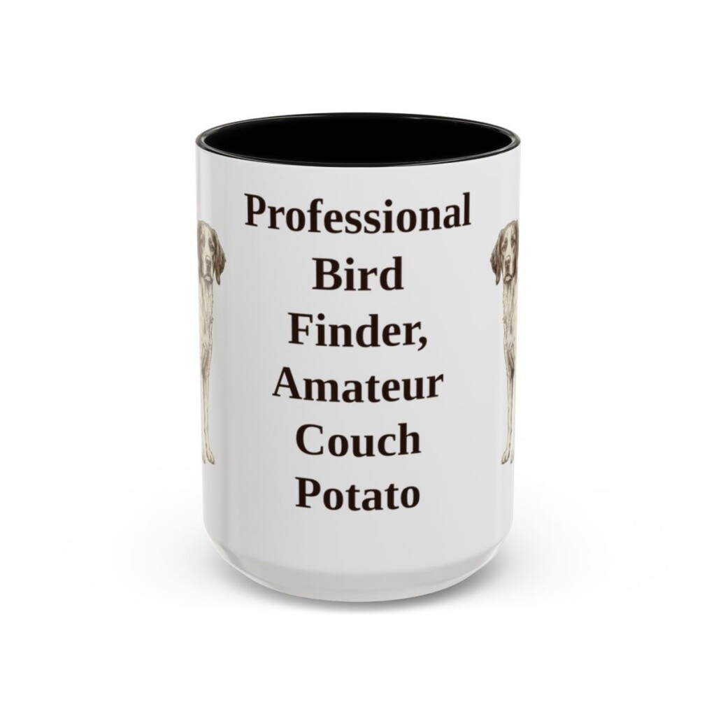 15oz-brittany-mug-humor-black-front 15oz Funny Brittany Mug, Black, front view
