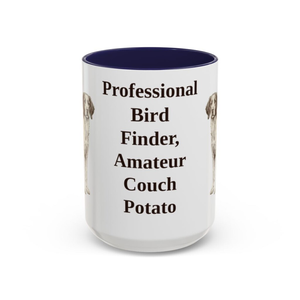 15oz-brittany-mug-humor-navy 15oz Funny Brittany Mug, Navy, front view