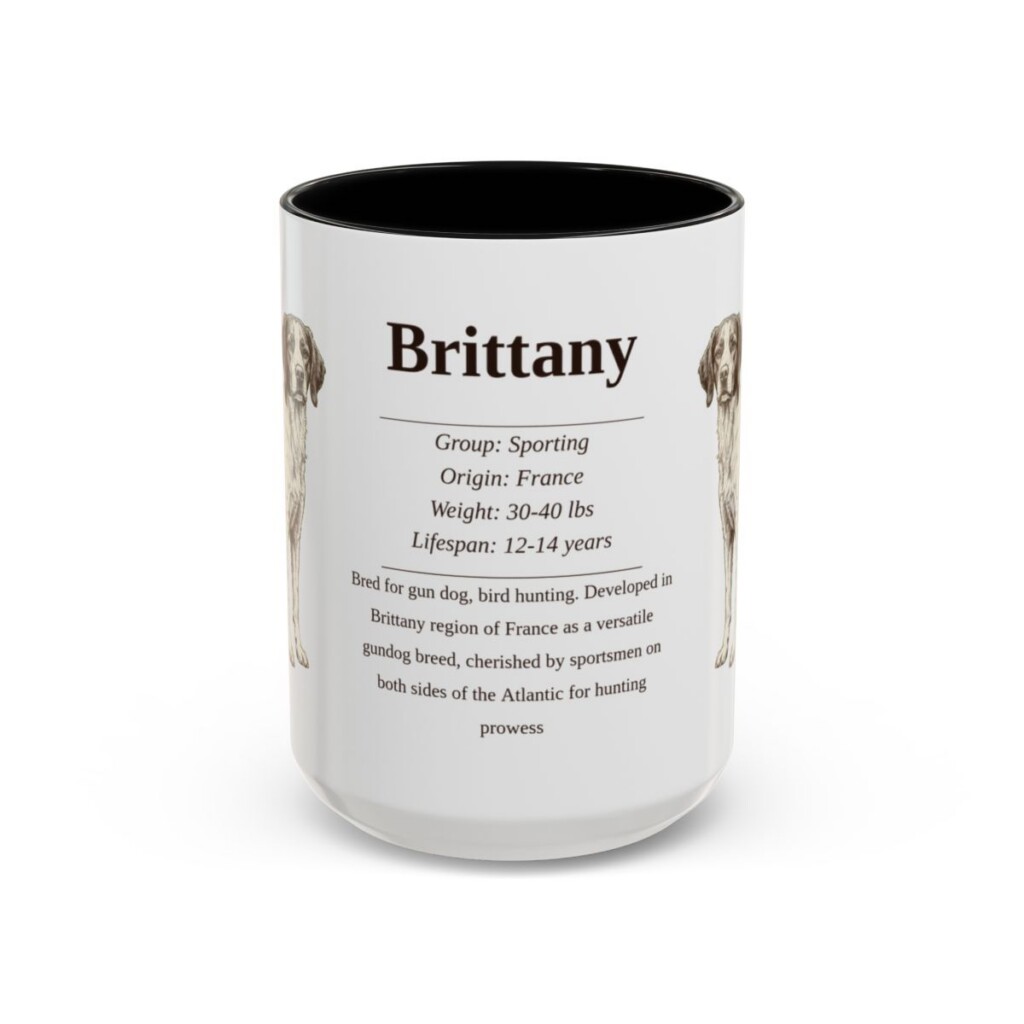 15oz brittany mug, Black