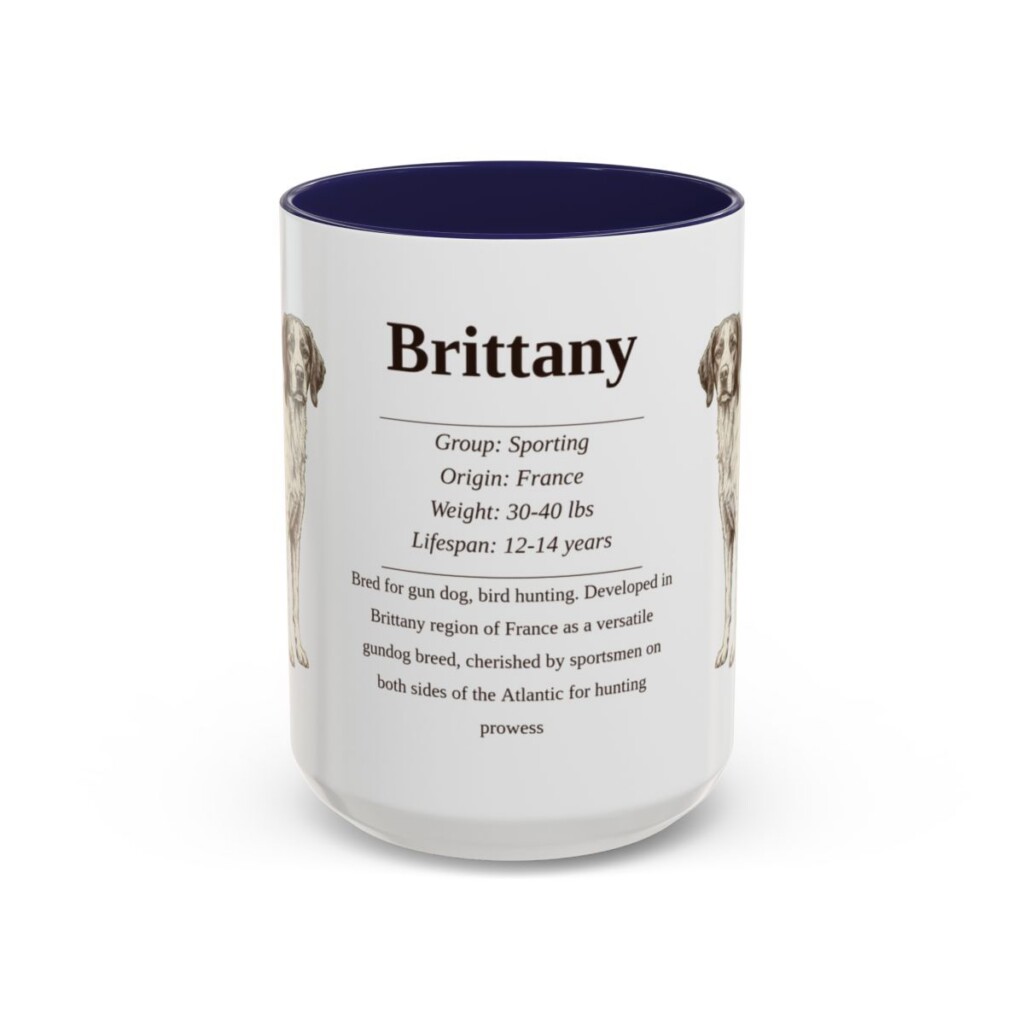 15oz brittany mug, Navy