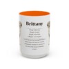 15oz brittany mug, Orange