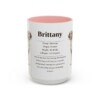 15oz brittany mug, Pink
