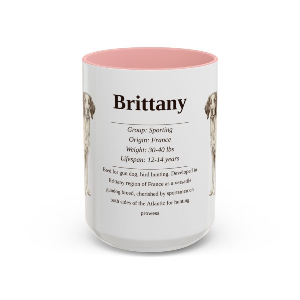 15oz brittany mug, Pink