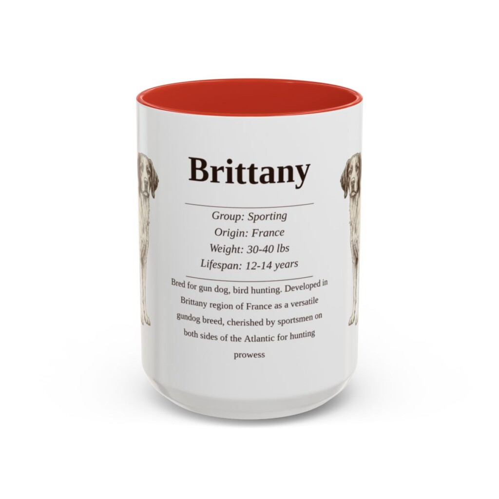 15oz brittany mug, Red