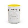 15oz brittany mug, Yellow