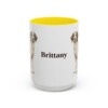 15oz Brittany Mug, Yellow, front view