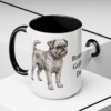 15oz Brussels Griffon Dog Dad Mug, Black, lifestyle photo