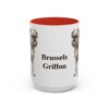 15oz Brussels Griffon Mug, Red, front view