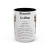 15oz Brussels Griffon Mug, Black, front view