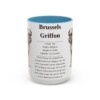 15oz Brussels Griffon Mug, Light Blue, front view