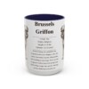 15oz Brussels Griffon Mug, Navy, front view