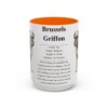15oz Brussels Griffon Mug, Orange, front view