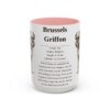 15oz Brussels Griffon Mug, Pink, front view