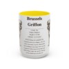 15oz Brussels Griffon Mug, Yellow, front view