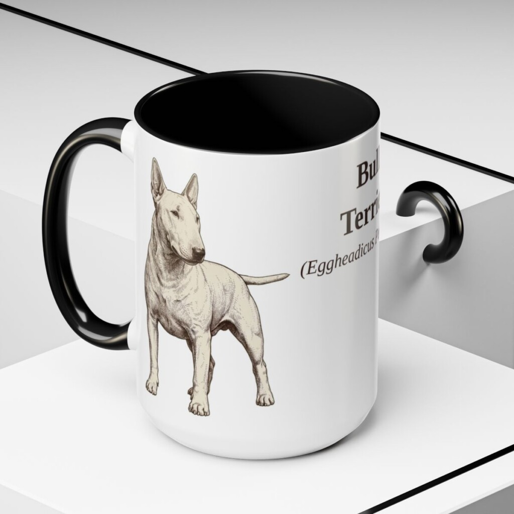 15oz-bull-terrier-mug-latin-black-context-2 15oz Bull Terrier Latin Mug, Black, lifestyle photo