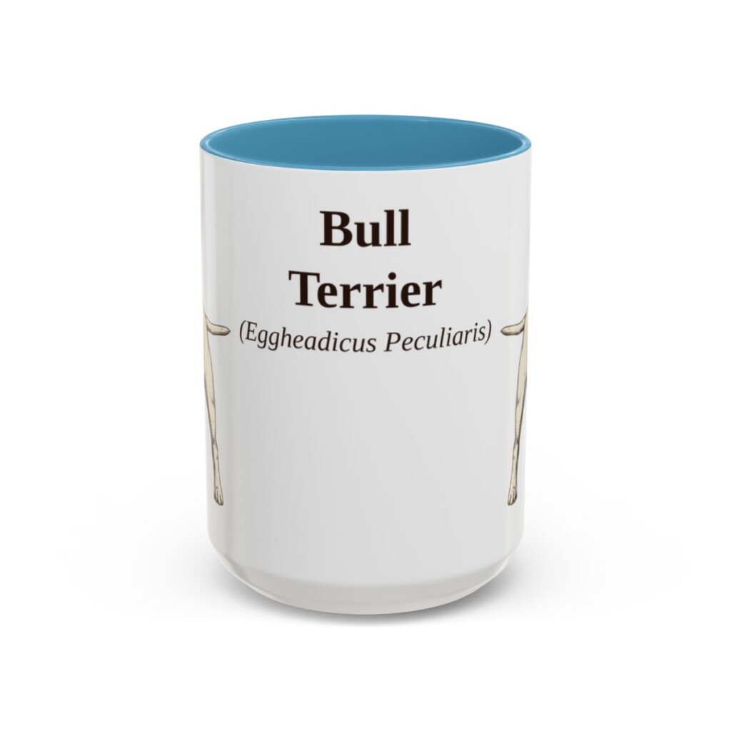 15oz-bull-terrier-mug-latin-light-blue 15oz Bull Terrier Latin Mug, Light Blue, front view