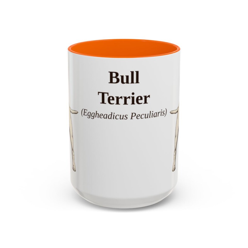 15oz-bull-terrier-mug-latin-orange 15oz Bull Terrier Latin Mug, Orange, front view