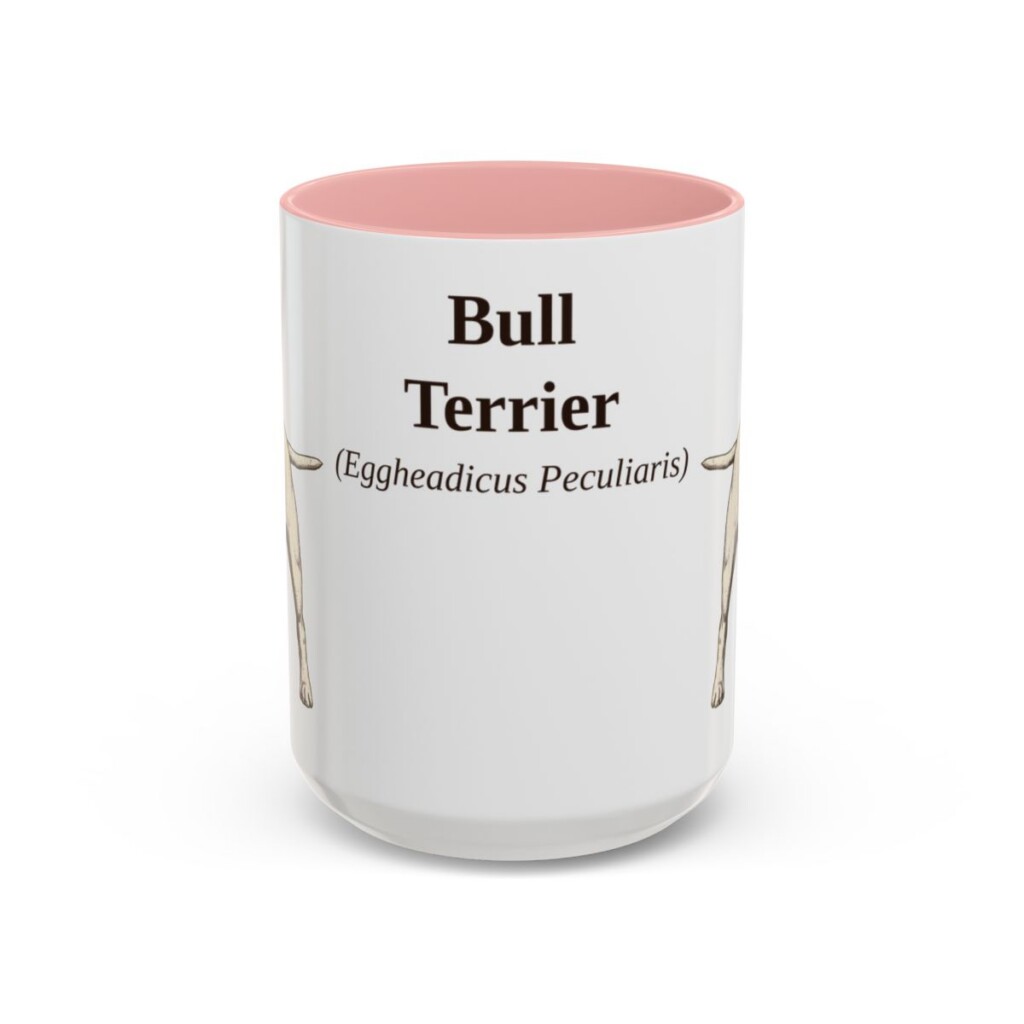 15oz-bull-terrier-mug-latin-pink 15oz Bull Terrier Latin Mug, Pink, front view