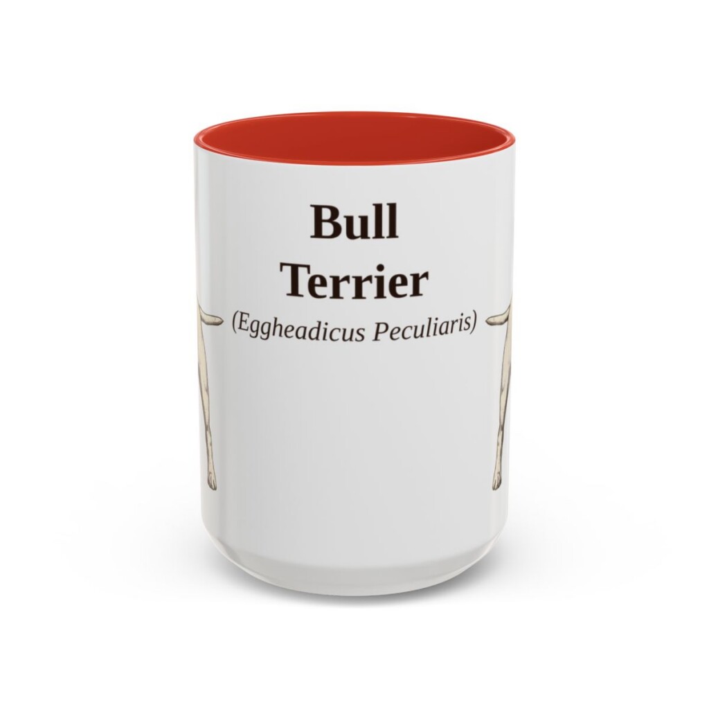 15oz-bull-terrier-mug-latin-red 15oz Bull Terrier Latin Mug, Red, front view