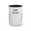 15oz Bull Terrier Mug, Navy, front view