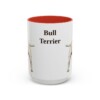 15oz Bull Terrier Mug, Red, front view