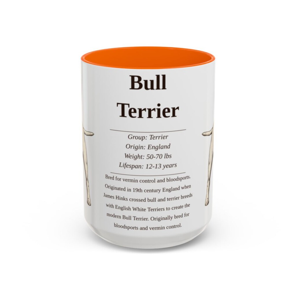 15oz-bull-terrier-mug-writeup-orange 15oz Bull Terrier Mug, Orange, front view