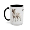 15oz Bullmastiff Mug, Black, left side view