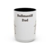 15oz Bullmastiff Dog Dad Mug, Black, front view