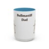 15oz Bullmastiff Dog Dad Mug, Light Blue, front view