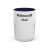 15oz Bullmastiff Dog Dad Mug, Navy, front view