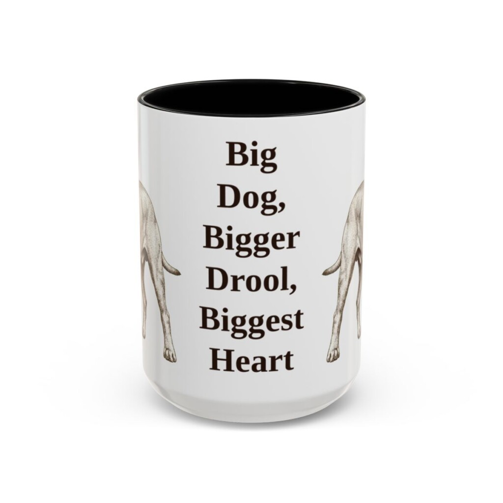 15oz-bullmastiff-mug-humor-black-front 15oz Funny Bullmastiff Mug, Black, front view
