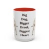 15oz-bullmastiff-mug-humor-red 15oz Funny Bullmastiff Mug, Red, front view