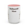 15oz-bullmastiff-mug-mom-pink 15oz Bullmastiff Dog Mom Mug, Pink, front view