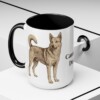15oz Canaan Dog Mug, Black, lifestyle photo