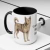 15oz-canaan-dog-mug-dad-black-context-2 15oz Canaan Dog Dog Dad Mug, Black, lifestyle photo
