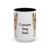 15oz-canaan-dog-mug-dad-black-front 15oz Canaan Dog Dog Dad Mug, Black, front view