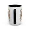 15oz Funny Canaan Dog Mug, Black, back view