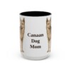 15oz-canaan-dog-mug-mom-black-front 15oz Canaan Dog Dog Mom Mug, Black, front view