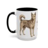 15oz-canaan-dog-mug-mom-black-left 15oz Canaan Dog Dog Mom Mug, Black, left side view
