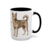 15oz-canaan-dog-mug-mom-black-right 15oz Canaan Dog Dog Mom Mug, Black, right side view