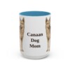 15oz-canaan-dog-mug-mom-light-blue 15oz Canaan Dog Dog Mom Mug, Light Blue, front view
