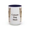 15oz-canaan-dog-mug-mom-navy 15oz Canaan Dog Dog Mom Mug, Navy, front view